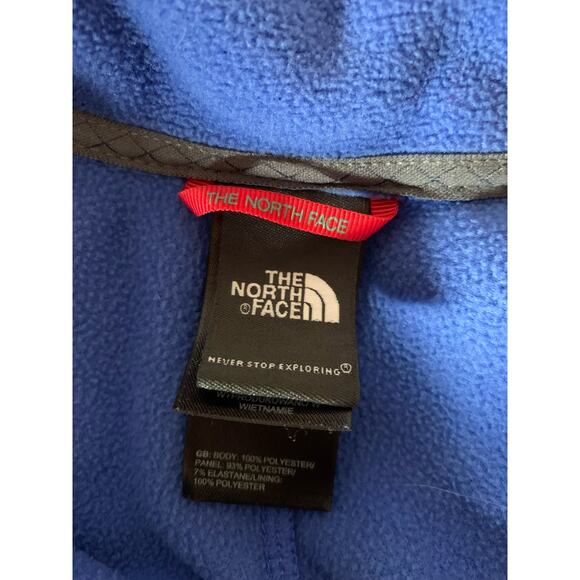 The North Face Full zip lightweight fleece blue and gray medium - Picture 7 of 9